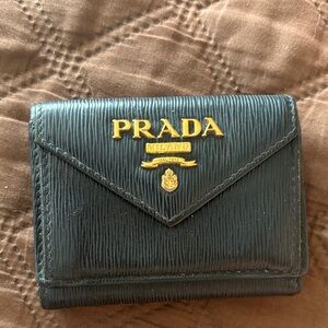 Prada trifold wallet